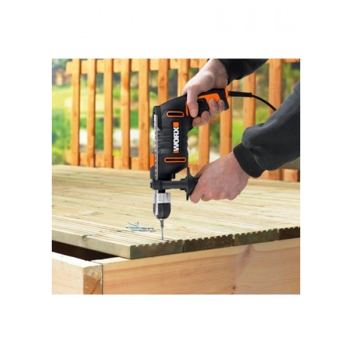 Worx WX317.2 600 Watt 13 mm Darbeli Matkap