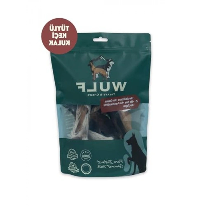 WULF Tüylü Keçi Kulak%100 Doğal Köpek Ödül Maması