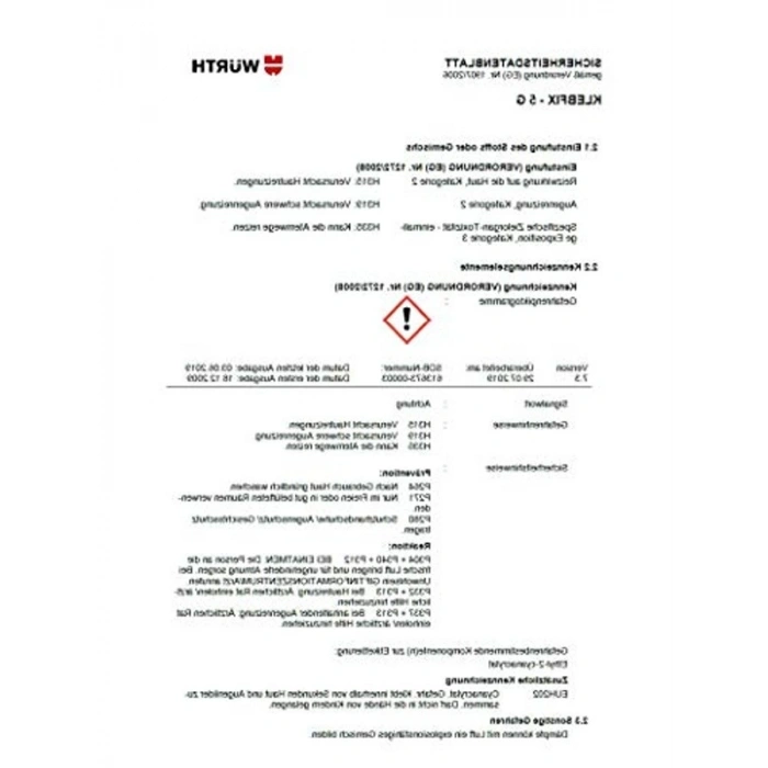 Würth Klebfix Dos Süper Yapıştırıcı 5gr