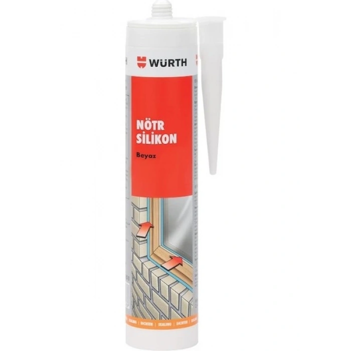 WÜRTH NÖTR SİLİKON -310 ML.-SİYAH