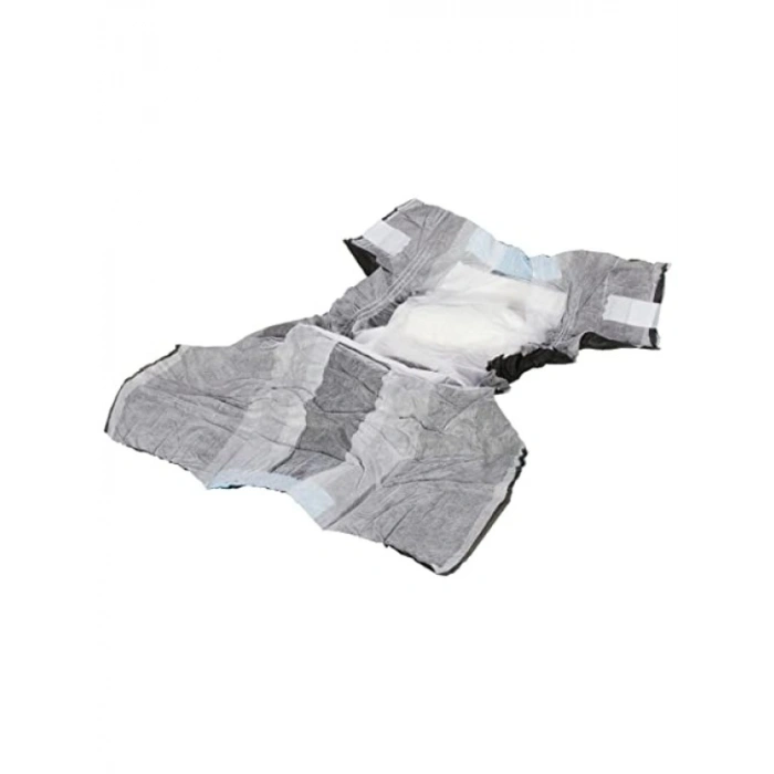 XL Boy Siyah Köpek Alt Bağlama Bezi - 12 Adet