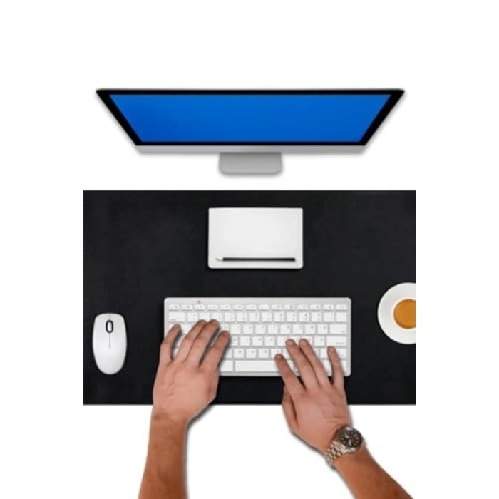 XL Deri Mouse Pad, 90x40 cm, Ofis Kullanımına Uygun
