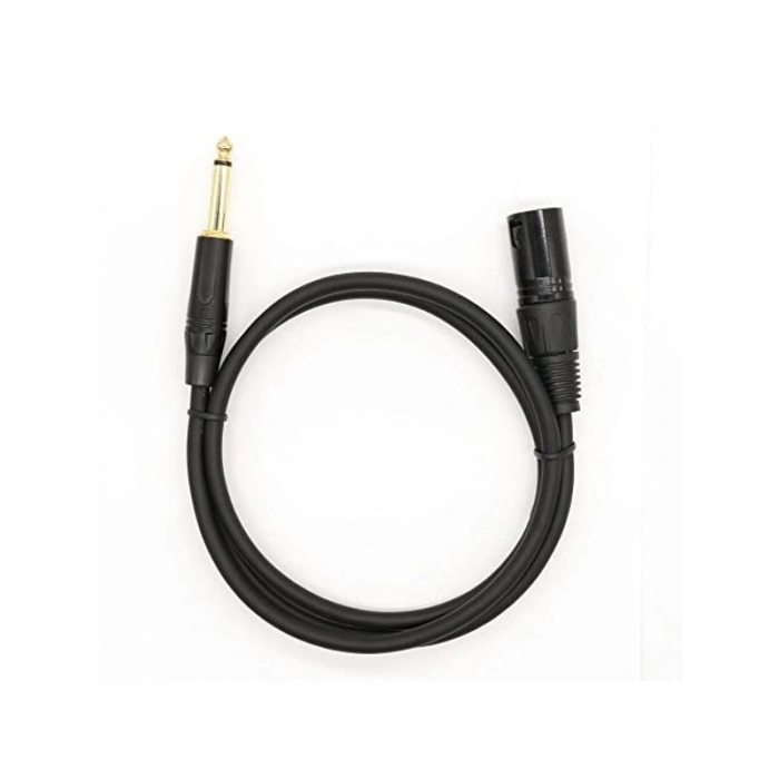 XLR Erkek ve 6.35mm Erkek Kablo, 2 Metre Uzunlukta