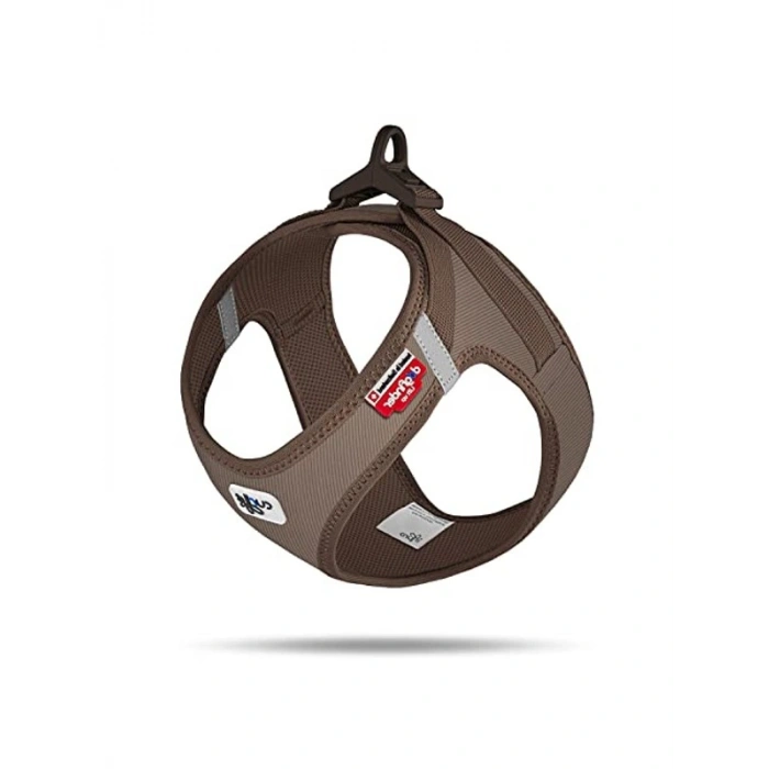 XS Beden Kahverengi Clasp Cord Harness, Dayanıklı ve Rahat