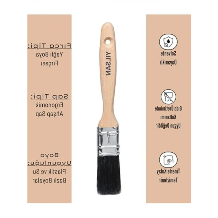Yağlı Boya için Fırça, No: 1 (2.5 cm) Boyutunda, Yüksek Kalite