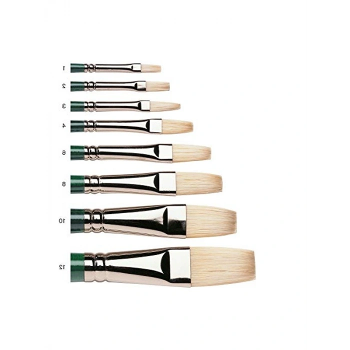 Yağlı Boya İçin No. 10 Düz Fırça, 19.5 mm