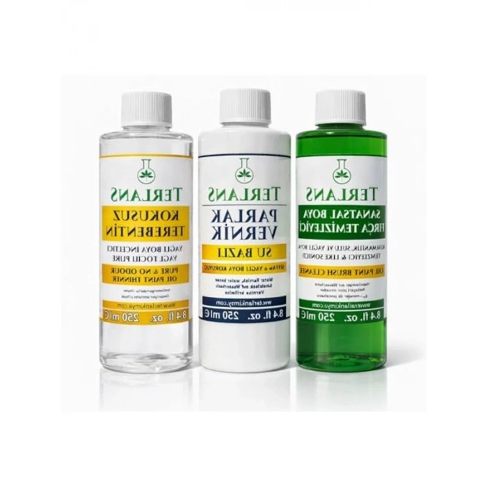 Yağlı Boya Seti, Terebentin ve Vernik Dahil, 3 x 250 ml