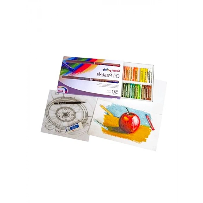 Yağlı Pastel Boya Seti, 50li Renkli Set