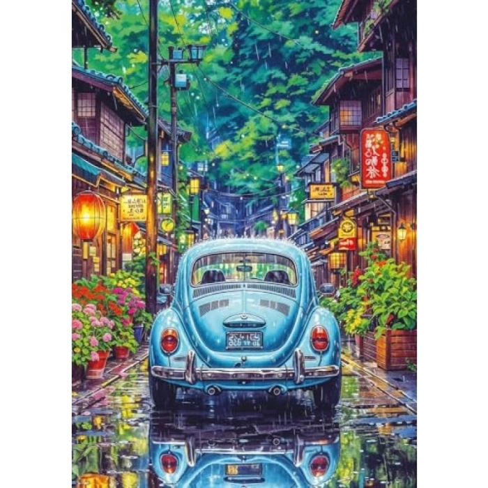 Yağmur Altında Tokyo 500 Parça Puzzle Seti