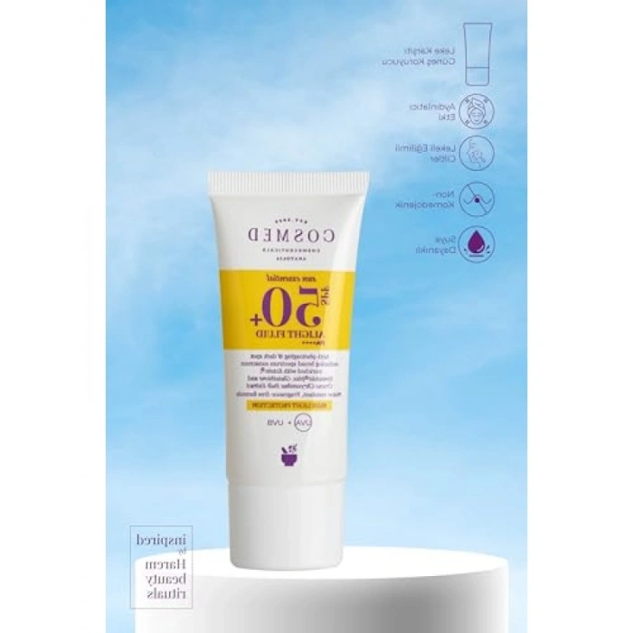 Yağsız Ipeksi Dokunuşlu SPF 50+ Güneş Koruyucu