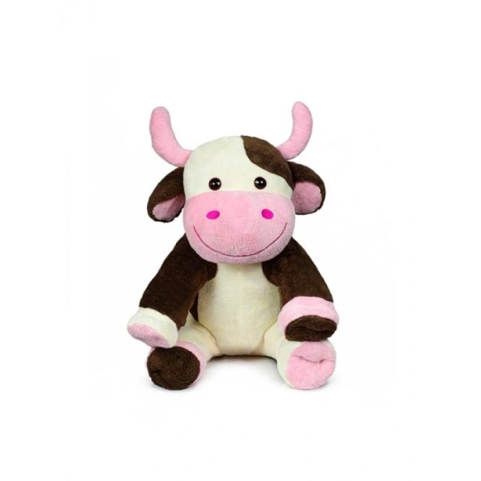 Yaklaşık 80 cm Boyutunda Sevimli Pelüş İnek