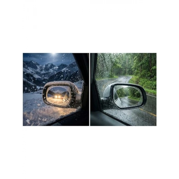 Yan Ayna Yağmur ve Buğu Önleyici Film - 2 ADET