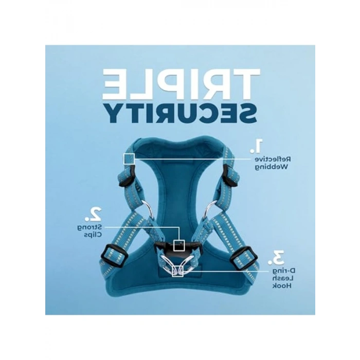 Yansıtıcı Şeritli Ayarlanabilir Köpek Koşumu, XS