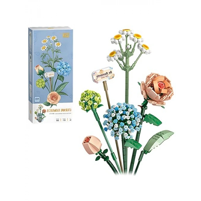 Yapay Çiçek Buketi Yapım Seti - 680 Parça ile Yaratıcı Botanik Deneyimi