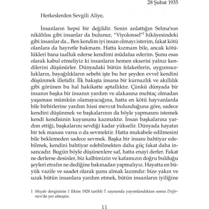 Yapı Kredi Yayınları Canım Aliye, Ruhum Filiz - Sabahattin Ali Normal Boy Cilt Durumu