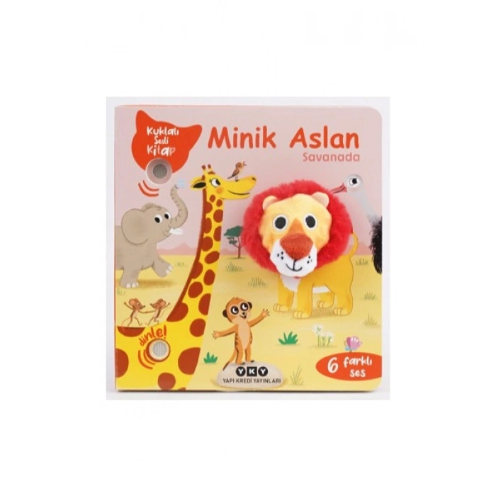 Yapı Kredi Yayınları Minik Aslan Savanada (Kuklalı Sesli Kitap) - Emilie Collet