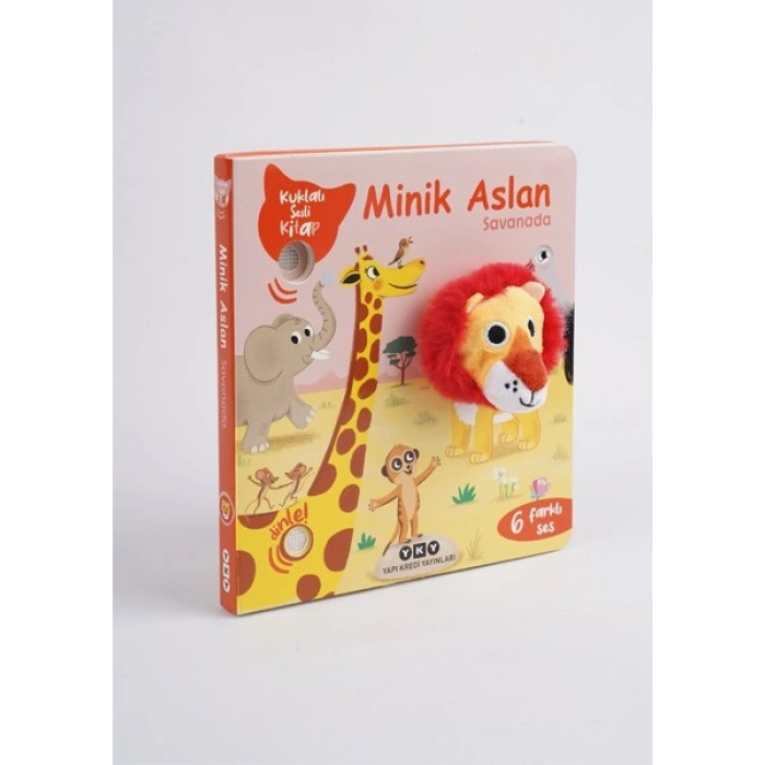 Yapı Kredi Yayınları Minik Aslan Savanada (Kuklalı Sesli Kitap) - Emilie Collet
