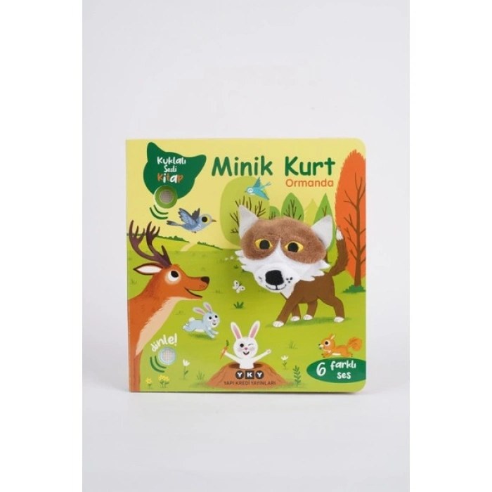 Yapı Kredi Yayınları Minik Kurt Ormanda (Kuklalı Sesli Kitap) - Emilie Collet