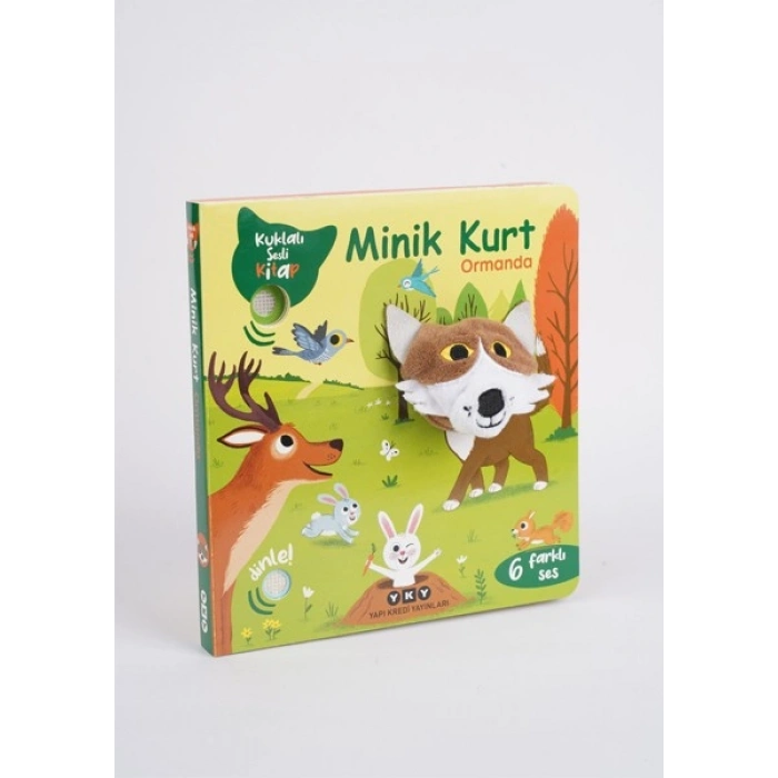 Yapı Kredi Yayınları Minik Kurt Ormanda (Kuklalı Sesli Kitap) - Emilie Collet