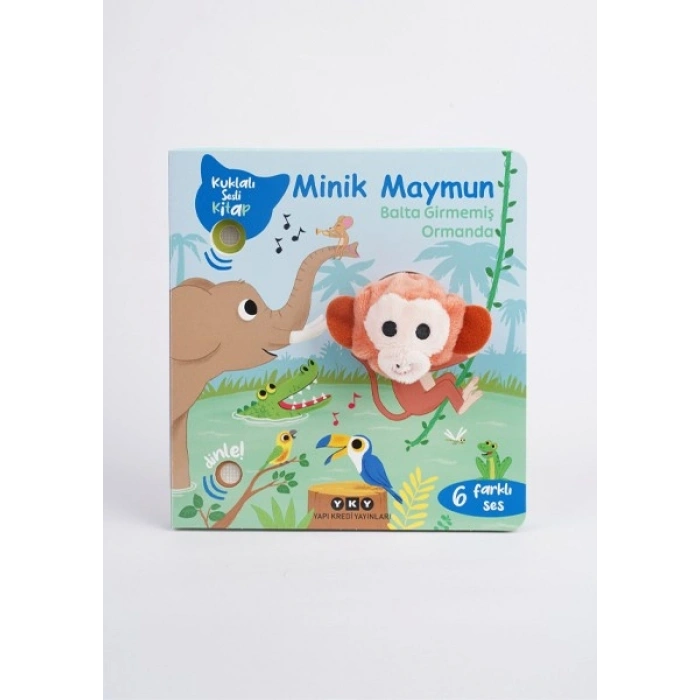 Yapı Kredi Yayınları Minik Maymun Balta Girmemiş Ormanda (Kuklalı Sesli Kitap) - Emilie Collet