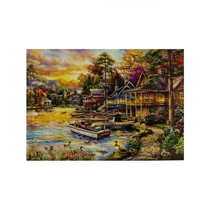 Yapışan Boncuk Mozaik Tablo, 30x40 cm, Sanatsal Proje