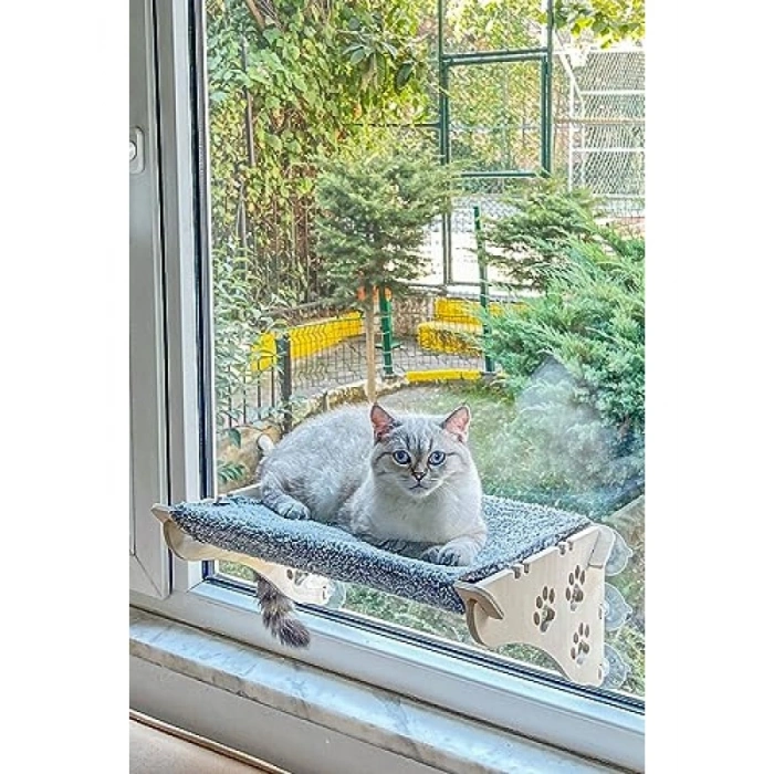 Yapışkan Kedi Yatağı - Ahşap Tasarım