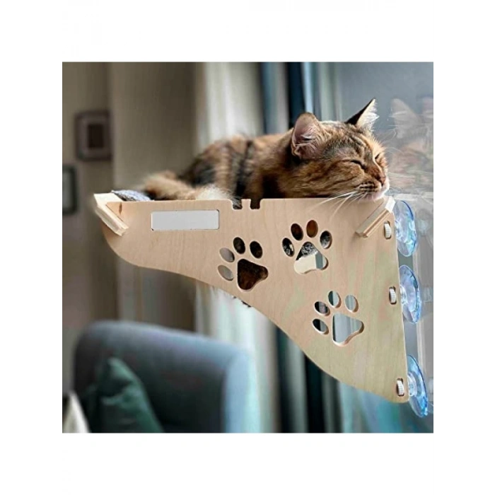 Yapışkan Kedi Yatağı - Ahşap Tasarım