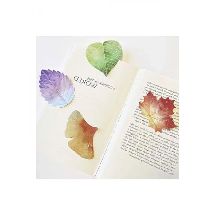 Yapışkan Not Seti - Mor Perilla Yaprağı Temalı