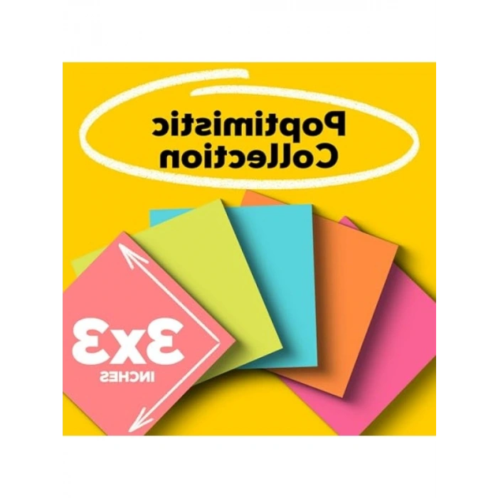 Yapışkan Notlar, 7,6 x 7,6 cm, 18 Pad, 100 Yaprak