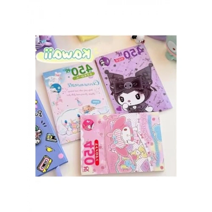 Yapışkan Notlar - Kuromi Temalı Sticker Kitapçığı