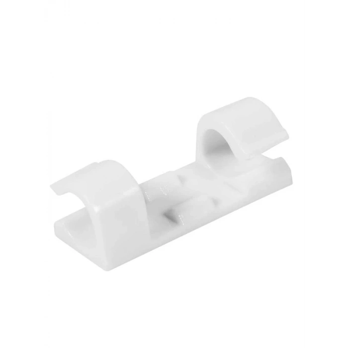 Yapışkanlı 20li Beyaz Kablo Sabitleyici Klips