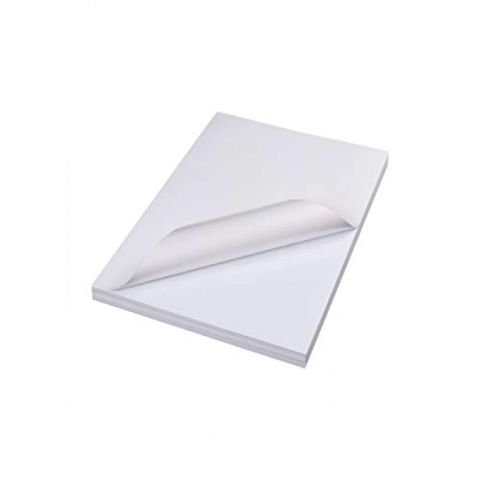 Yapışkanlı A4 Etiket Kağıdı - 100 Adet, Mat Yüzey