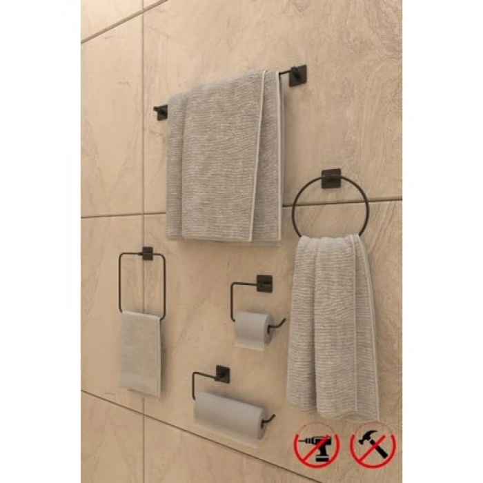 Yapışkanlı Banyo Aksesuar Seti - 5 Parça