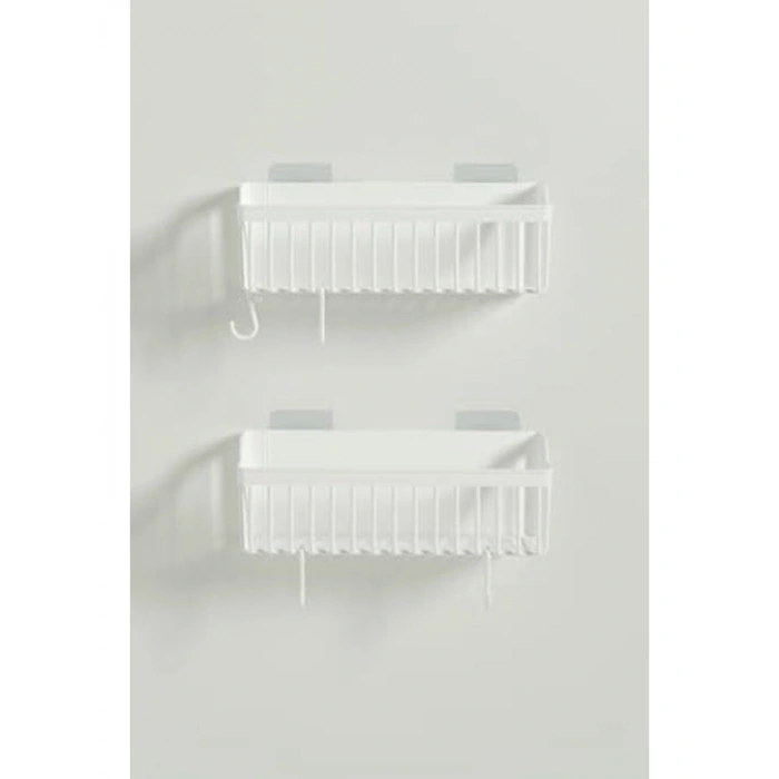 Yapışkanlı Banyo Rafı, 2li Organizer ile Pratik ve Fonksiyonel