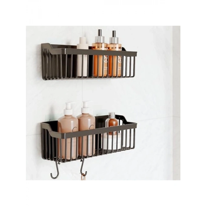 Yapışkanlı Banyo Rafı - 2li Organizer Set