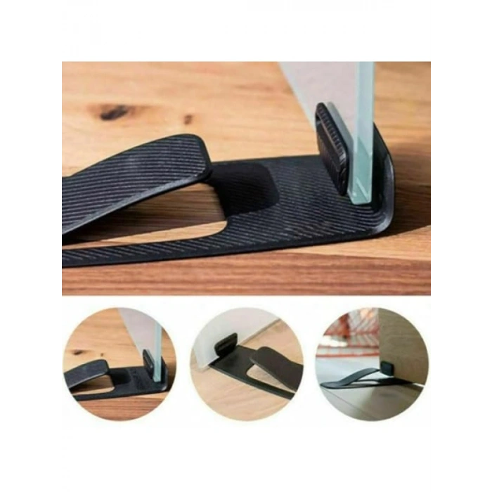 Yapışkanlı Kapı Stoperi (3lü Set, Plastik)