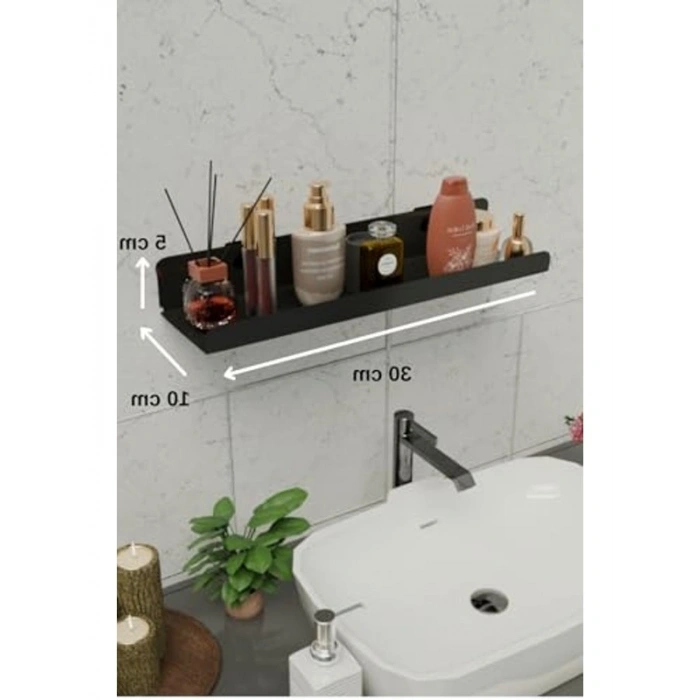 Yapışkanlı Organizer Raf, Çok Amaçlı Banyo Askısı İle Pratik Düzen
