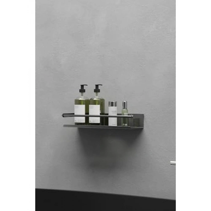 Yapışkanlı Paslanmaz Çelik Banyo Duş Rafı, Köşe Tasarımı
