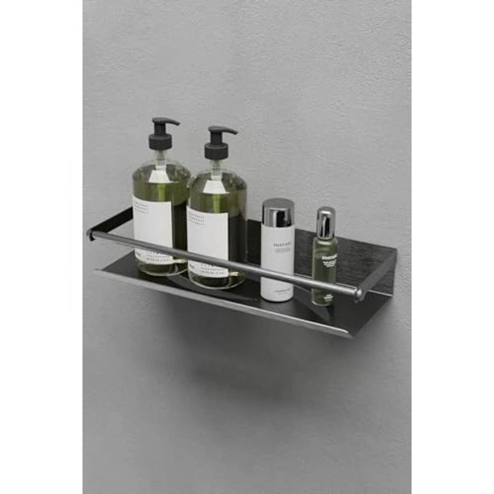 Yapışkanlı Paslanmaz Çelik Banyo Duş Rafı, Köşe Tasarımı