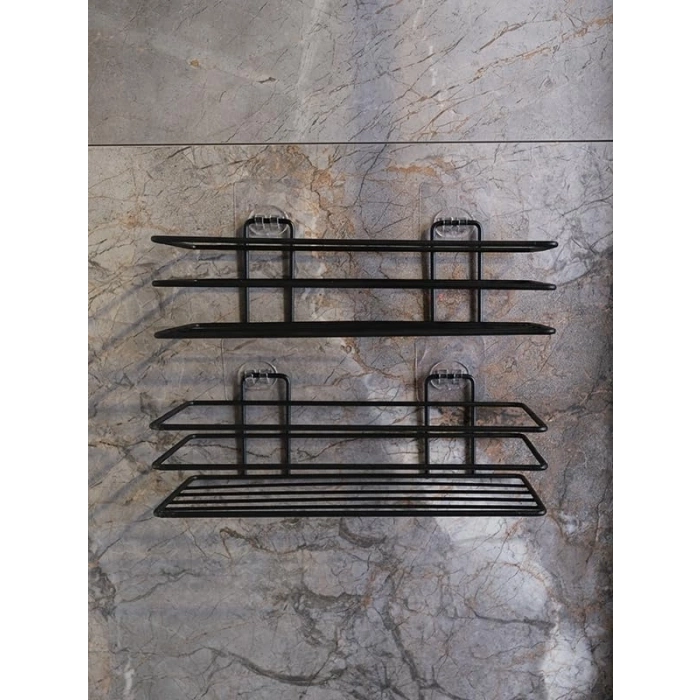 Yapışkanlı Paslanmaz Kancalı Düzenleyici Set, 2 Adet