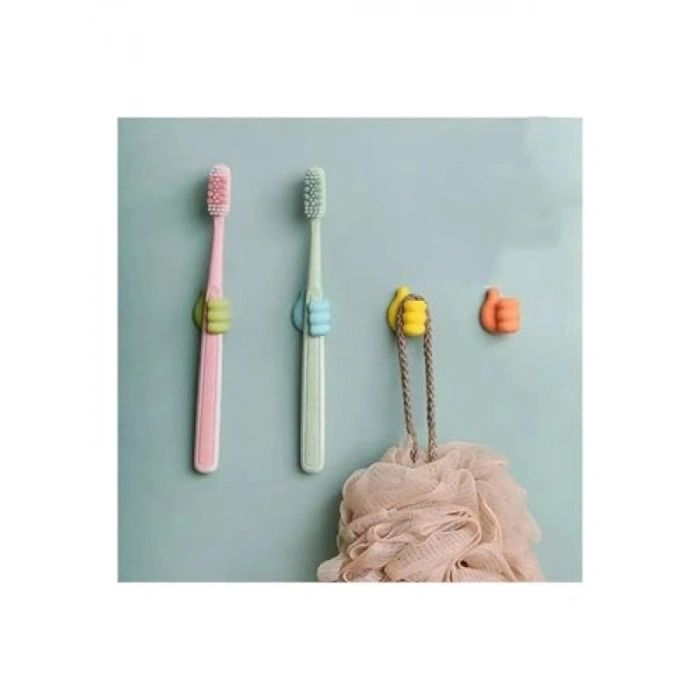 Yapışkanlı Renkli Kablo Tutucu Seti - 10 Adet