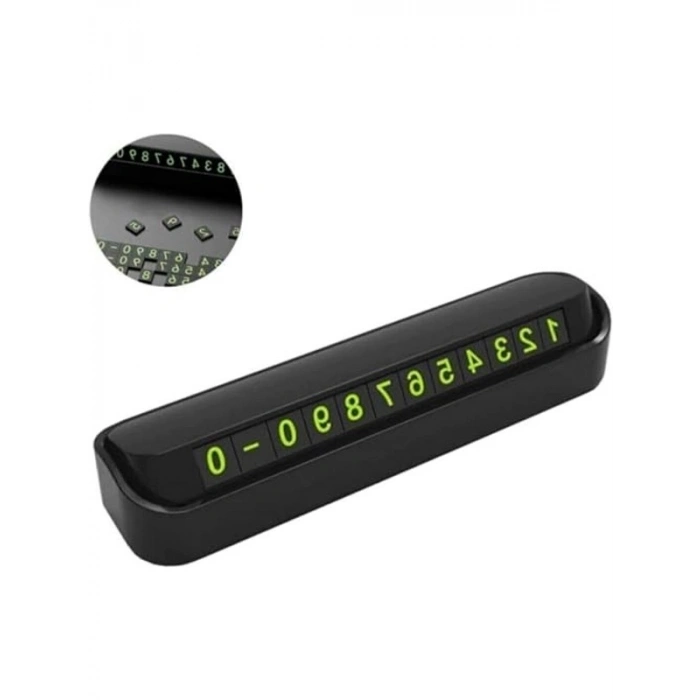 Yapışkanlı Torpido Üstü Park Numaratörü, Fosforlu Tasarım