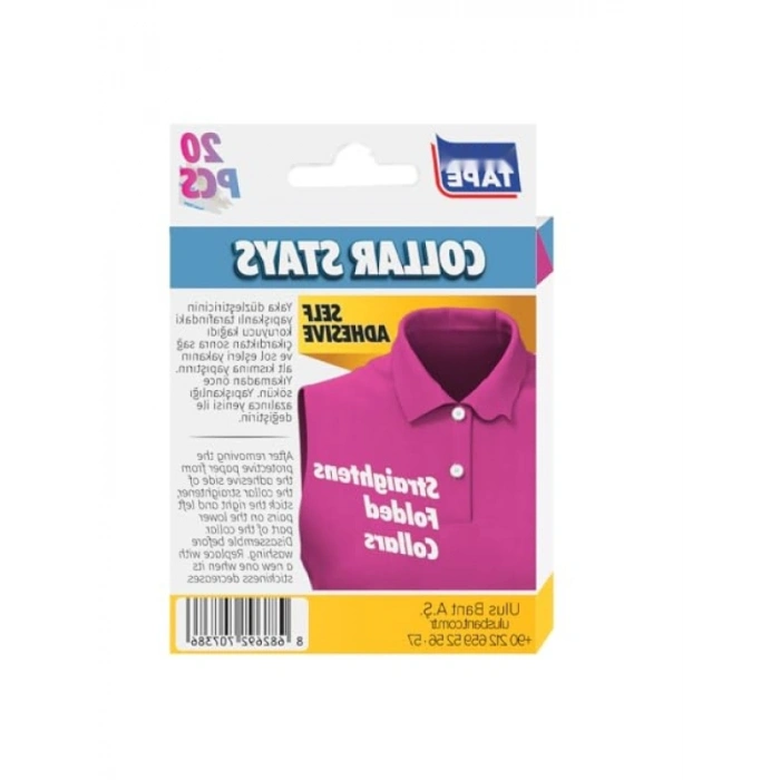 Yapışkanlı Yaka Düzleştirici Balin - 20 Adet