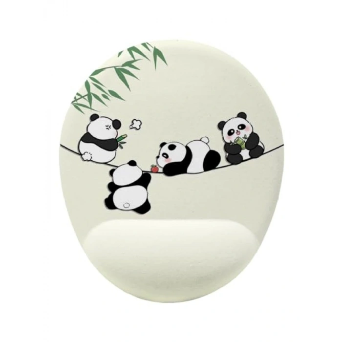 Yaramaz Pandalar Temalı Bilek Destekli Mouse Pad