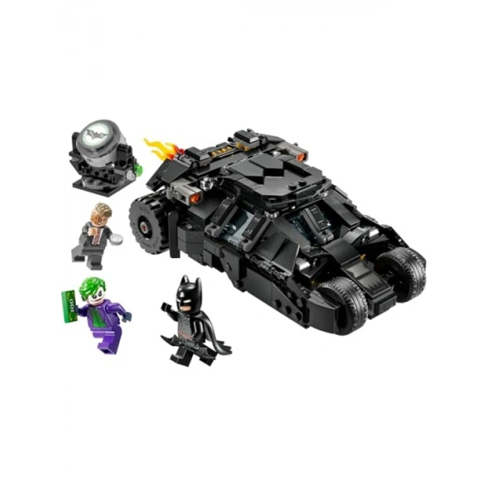 Yaratıcı Batman Tumbler Model Seti - İkonik Batmobile ve 3 Figür
