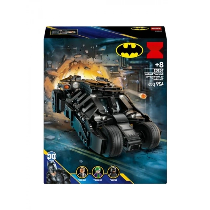 Yaratıcı Batman Tumbler Model Seti - İkonik Batmobile ve 3 Figür