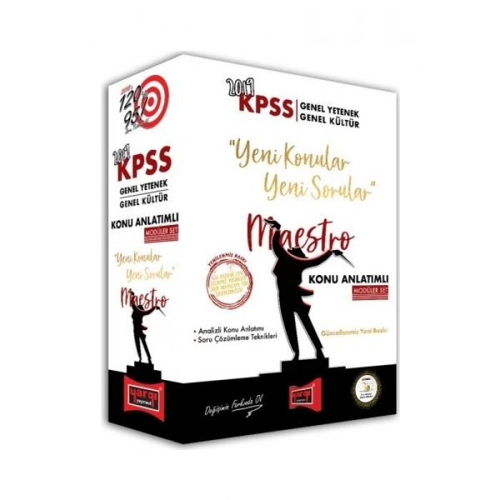 Yargı Yayınevi 2019 KPSS Genel Yetenek Genel Kültür Maestro Konu Anlatımlı Modüler Set