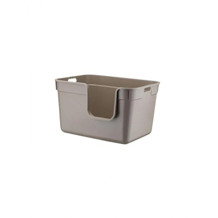 Yarı Açık Kedi Tuvaleti 54x40x32 cm - Bej