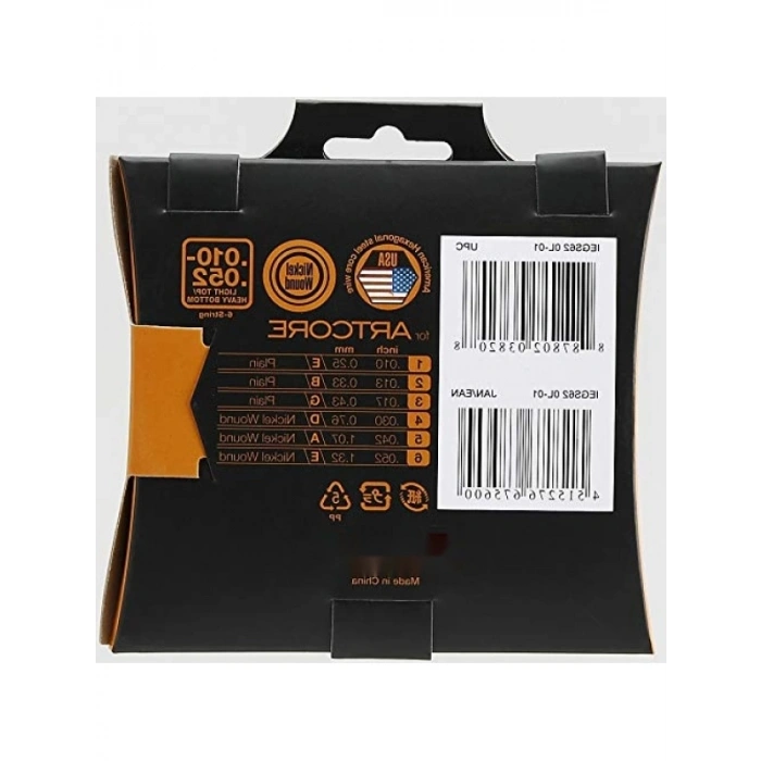 Yarı Hollow Bodys Elektrikli Gitar Telleri, 10-52 Kalınlık