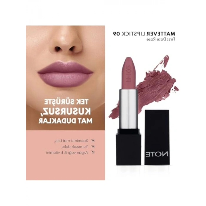 Yarı Mat Saten Bitişli Ruj, Pembe Nude